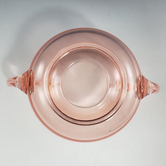VTG Cambridge Glass Pink Creamer & Open Sugar Set #138 Elegant Era 1927 - USA - Picture 5 of 10